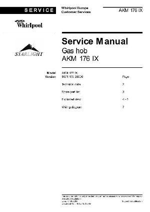 Сервисная инструкция Whirlpool AKM-176 ― Manual-Shop.ru