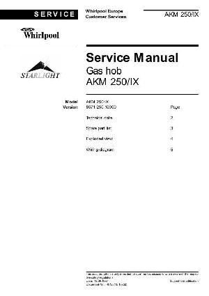 Сервисная инструкция Whirlpool AKM-250 ― Manual-Shop.ru