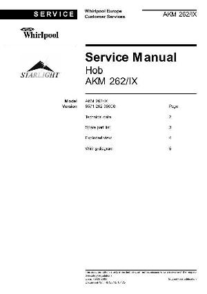 Сервисная инструкция Whirlpool AKM-262 ― Manual-Shop.ru