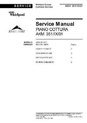 Сервисная инструкция Whirlpool AKM-351 ― Manual-Shop.ru