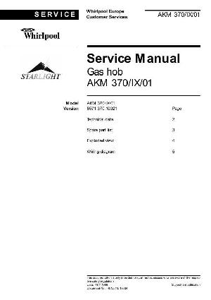 Сервисная инструкция Whirlpool AKM-370 ― Manual-Shop.ru