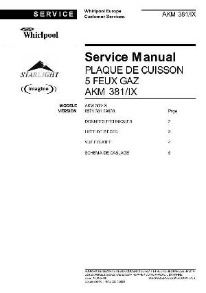 Сервисная инструкция Whirlpool AKM-381 ― Manual-Shop.ru