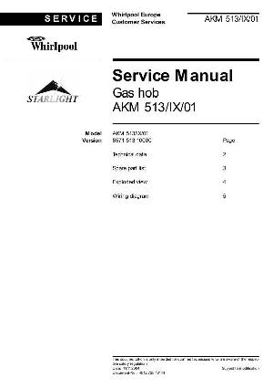Сервисная инструкция Whirlpool AKM-513 ― Manual-Shop.ru