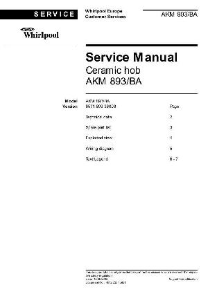Service manual Whirlpool AKM-893 ― Manual-Shop.ru