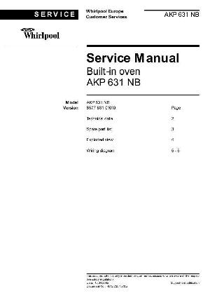 Сервисная инструкция Whirlpool AKP-631 ― Manual-Shop.ru