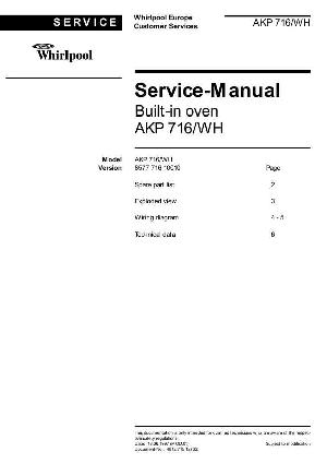 Сервисная инструкция Whirlpool AKP-716 ― Manual-Shop.ru