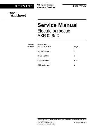 Сервисная инструкция Whirlpool AKR-026 ― Manual-Shop.ru