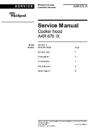 Сервисная инструкция Whirlpool AKR-676 ― Manual-Shop.ru