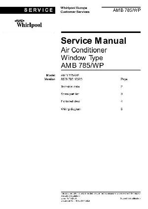 Сервисная инструкция Whirlpool AMB-785 ― Manual-Shop.ru