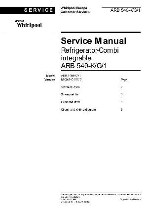 Service manual Whirlpool ARB-540 ― Manual-Shop.ru