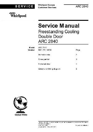 Сервисная инструкция Whirlpool ARC-2840 ― Manual-Shop.ru