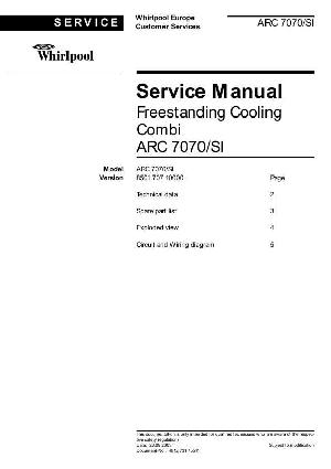 Сервисная инструкция Whirlpool ARC-7070 ― Manual-Shop.ru