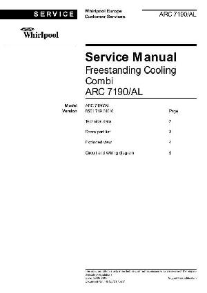 Сервисная инструкция Whirlpool ARC-7190 ― Manual-Shop.ru