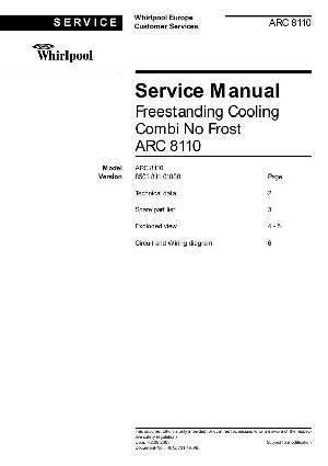 Сервисная инструкция Whirlpool ARC-8110 ― Manual-Shop.ru
