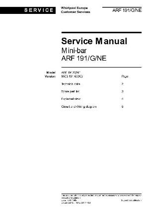 Сервисная инструкция Whirlpool ARF-191 ― Manual-Shop.ru