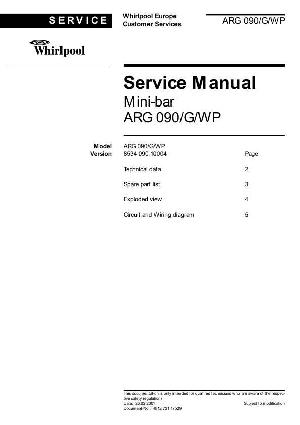 Сервисная инструкция Whirlpool ARG-090 ― Manual-Shop.ru