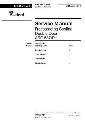 Сервисная инструкция Whirlpool ARG-637 ― Manual-Shop.ru