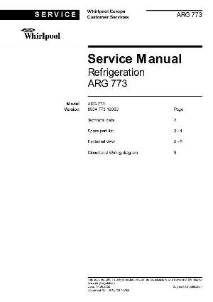 Сервисная инструкция Whirlpool ARG-773 ― Manual-Shop.ru