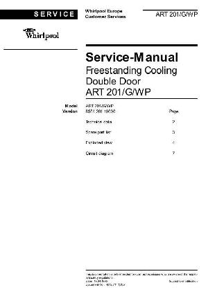 Сервисная инструкция Whirlpool ART-201 ― Manual-Shop.ru