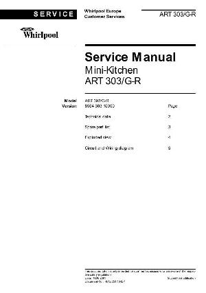 Сервисная инструкция Whirlpool ART-303 ― Manual-Shop.ru
