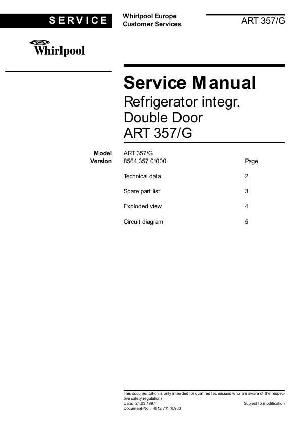 Сервисная инструкция Whirlpool ART-357 ― Manual-Shop.ru