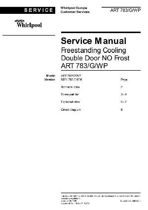 Сервисная инструкция Whirlpool ART-783 ― Manual-Shop.ru