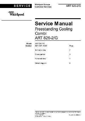 Сервисная инструкция Whirlpool ART-826 ― Manual-Shop.ru