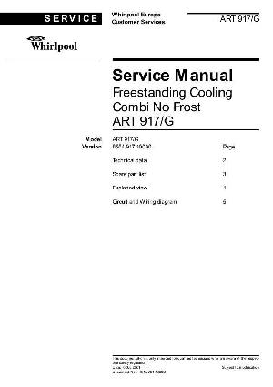 Сервисная инструкция Whirlpool ART-917 ― Manual-Shop.ru