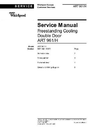 Service manual Whirlpool ART-961 ― Manual-Shop.ru