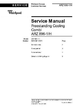 Сервисная инструкция Whirlpool ARZ-896 ― Manual-Shop.ru