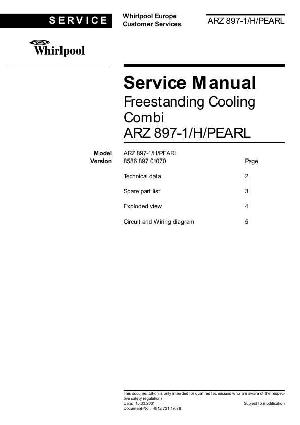 Сервисная инструкция Whirlpool ARZ-897 ― Manual-Shop.ru