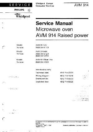 Service manual Whirlpool AVM-914 ― Manual-Shop.ru