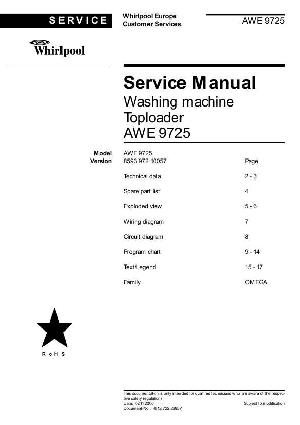 Сервисная инструкция Whirlpool AWE-9725 ― Manual-Shop.ru