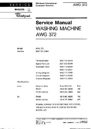 Сервисная инструкция Whirlpool AWG-372 ― Manual-Shop.ru