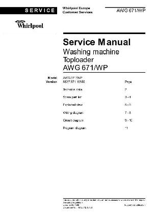 Service manual Whirlpool AWG-671 ― Manual-Shop.ru