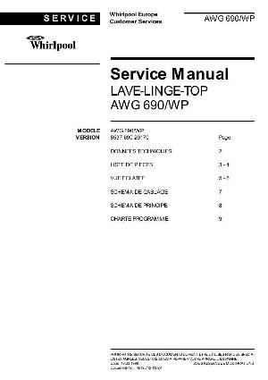 Service manual Whirlpool AWG-690 ― Manual-Shop.ru