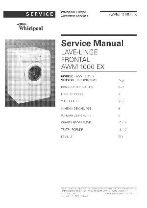 Сервисная инструкция Whirlpool AWM-1000EX ― Manual-Shop.ru