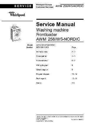 Service manual Whirlpool AWM-258 ― Manual-Shop.ru