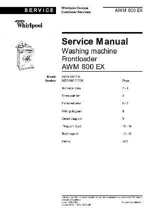 Service manual Whirlpool AWM-800 ― Manual-Shop.ru