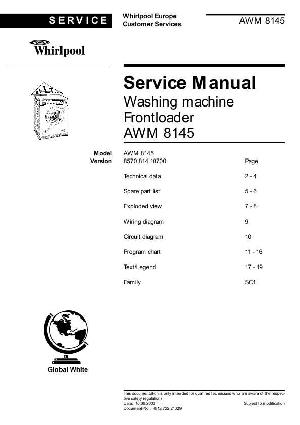 Сервисная инструкция Whirlpool AWM-8145 ― Manual-Shop.ru
