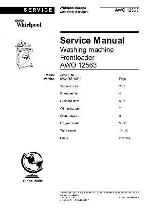 Service manual Whirlpool AWO-12563 ― Manual-Shop.ru