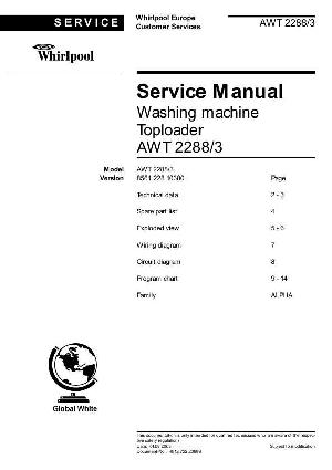 Сервисная инструкция Whirlpool AWT-2288 ― Manual-Shop.ru
