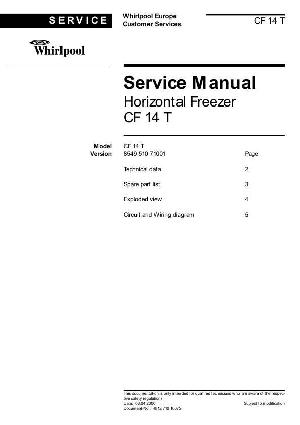 Сервисная инструкция Whirlpool CF-14T ― Manual-Shop.ru