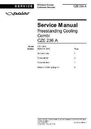 Сервисная инструкция Whirlpool CZE-236 ― Manual-Shop.ru