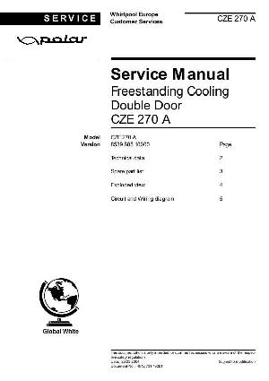 Сервисная инструкция Whirlpool CZE-270 ― Manual-Shop.ru