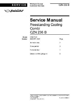 Сервисная инструкция Whirlpool CZN-236 ― Manual-Shop.ru