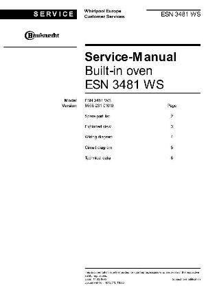 Сервисная инструкция Whirlpool ESN-3481 ― Manual-Shop.ru