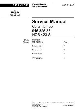 Сервисная инструкция Whirlpool HOB-423S ― Manual-Shop.ru