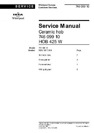 Сервисная инструкция Whirlpool HOB-425W ― Manual-Shop.ru