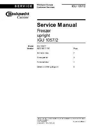 Сервисная инструкция Whirlpool IGU-1057 ― Manual-Shop.ru